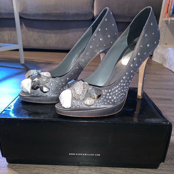 Karen Millen Rhinestone Pump - Picture 1 of 5